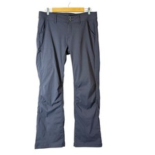 Prana Halle Convertible Pant Womans Sz 10 Gray Straight Leg Camp Hiking Outdoor