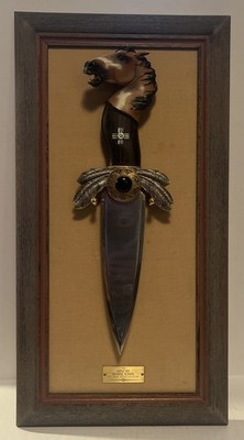 Rare Franklin Mint  The Apache Horse Knife   Decorative Knife- Ben Nighthorse