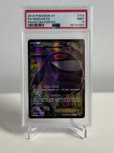 Pokémon Gengar EX Full Art Holo Ultra Rare XY Phantom Forces 114/119 PSA 9