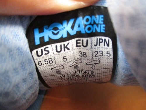 Hoka Clifton 9 Shoes Womens 6.5 Airy Blue Ice Water Daily Road Jogging Trainer - 第 13/14 張圖片