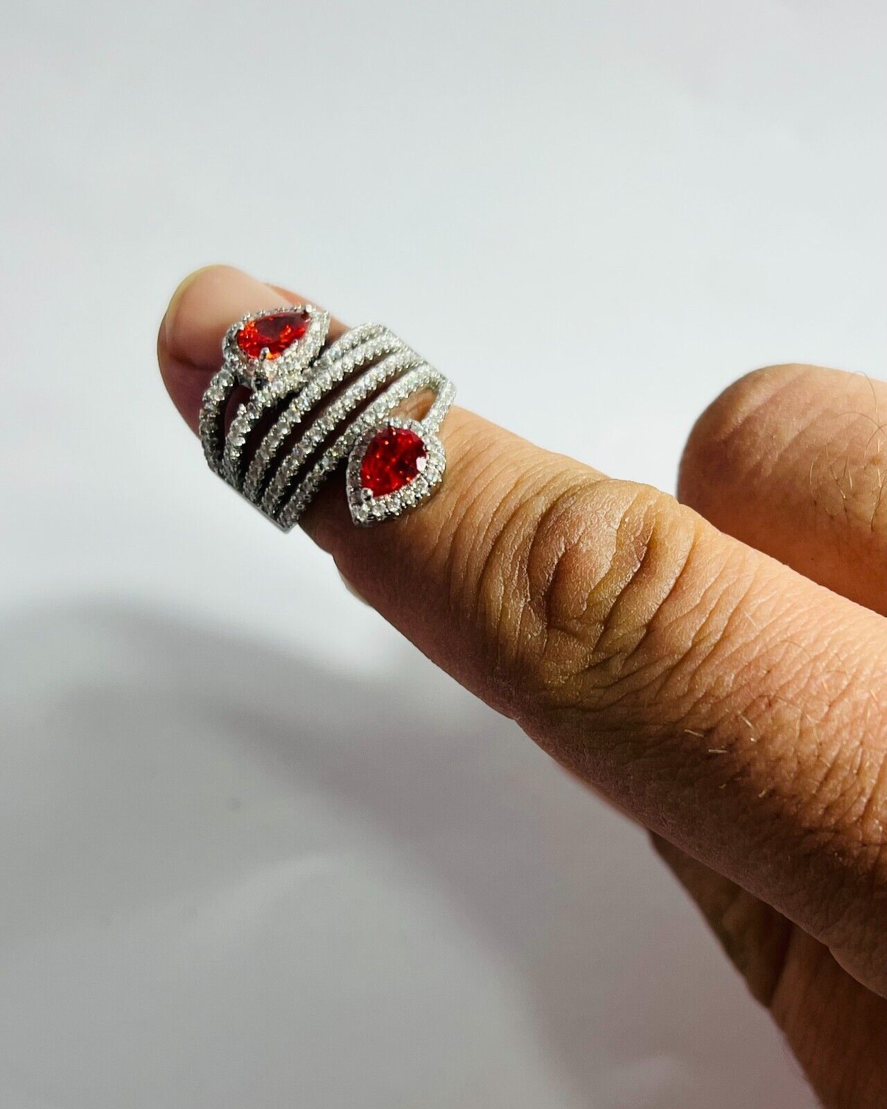 Vintage Ring Jewelry Silver 925 Women Fashion Wedding Diamond Gemstone