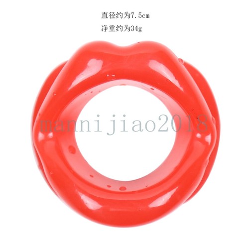 Silicone Lips Style Open Oral Mouth Gag Mouth Bondage O-ring Oral Restraint - Picture 21 of 21