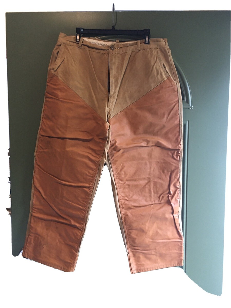 60s us製 Hunting pants wool&leather 60s 70s Wool Plaid Hunting Pants - Men's Large, 38