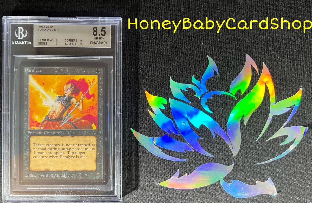 MTG Limited Edition Beta 1993 Paralyze BGS 8.5 NM/MT+ Old