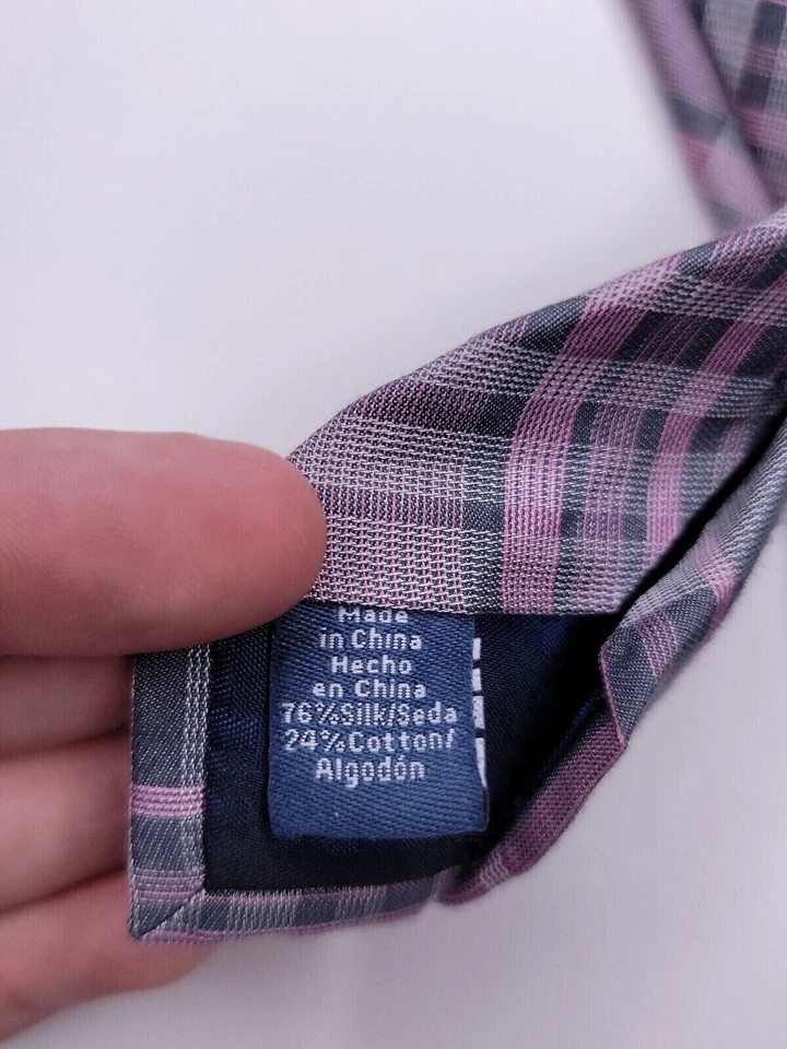 Corbata formal para hombre Ryan Seacrest 58"Lx2,75"W gris/lavanda Foto 4 de 4