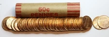 1962 D LINCOLN MEMORIAL COPPER PENNY ROLL - UNCIRCULATED - BU Bright Red !!!