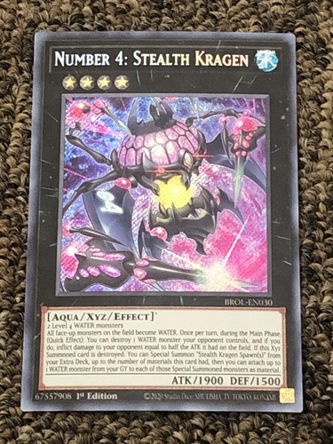 Yu-Gi-Oh! TCG Number 4: Stealth Kragen Brothers of Legend BROL-EN030 ...