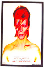 DAVID BOWIE 1973 ALADDIN SANE TOUR GLAM ROCK CONCERT POSTER / NMT 2 MINT