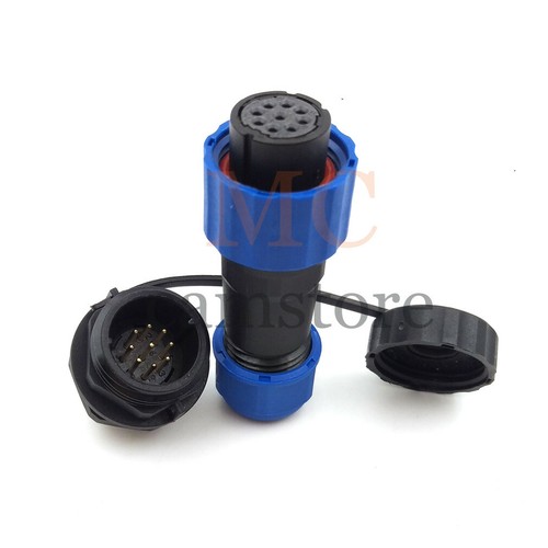 SD16 IP67 9Pin Panel Waterproof Connector Plug Socket,Industrial Power Connector - Picture 6 of 7