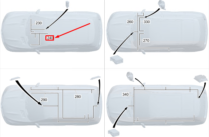 Neu MERCEDES-BENZ EQC Kabelbaum für hinteren USB-Anschluss LHD A2535404710