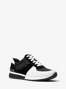 michael kors trainers black and white