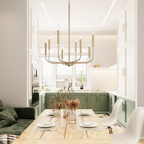 Vintage Pendant Lights Kitchen Lamp Gold Ceiling Lights Dining Room Chandeliers - Picture 4 of 6