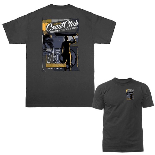 Camiseta Coast Club California Republic Beach Surfers Surf Company - Imagen 3 de 14