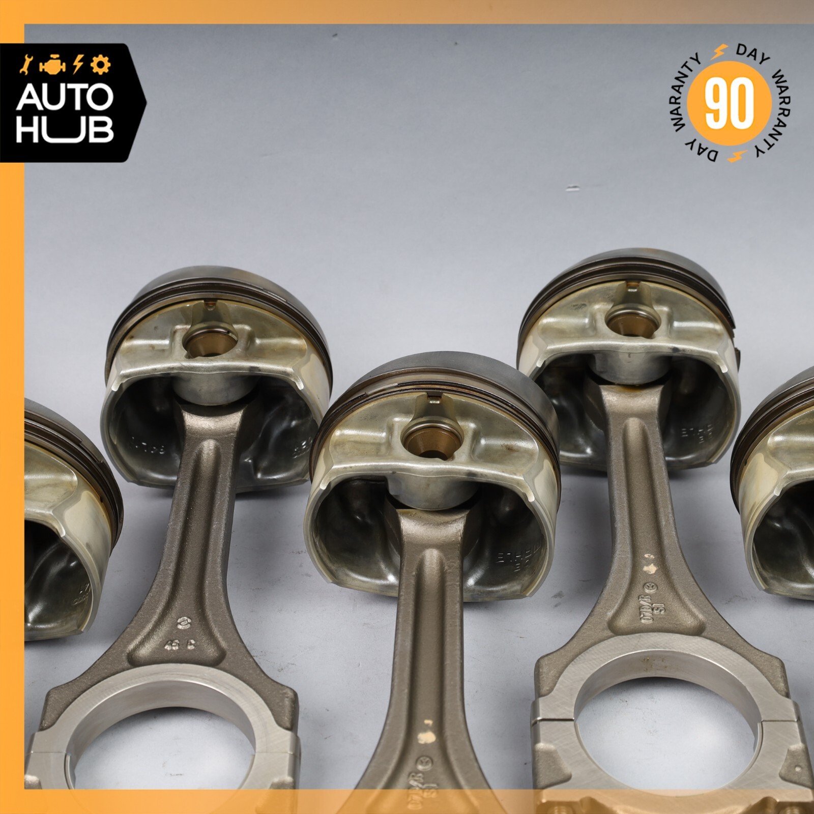 03-13 Bentley Continental GTC GT 6.0L Engine Motor Piston Connecting Rod Set 59k