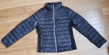 Ci Sono Black Lightweight Puffer Jacket Zip Front Front Pockets Size M Bnwot