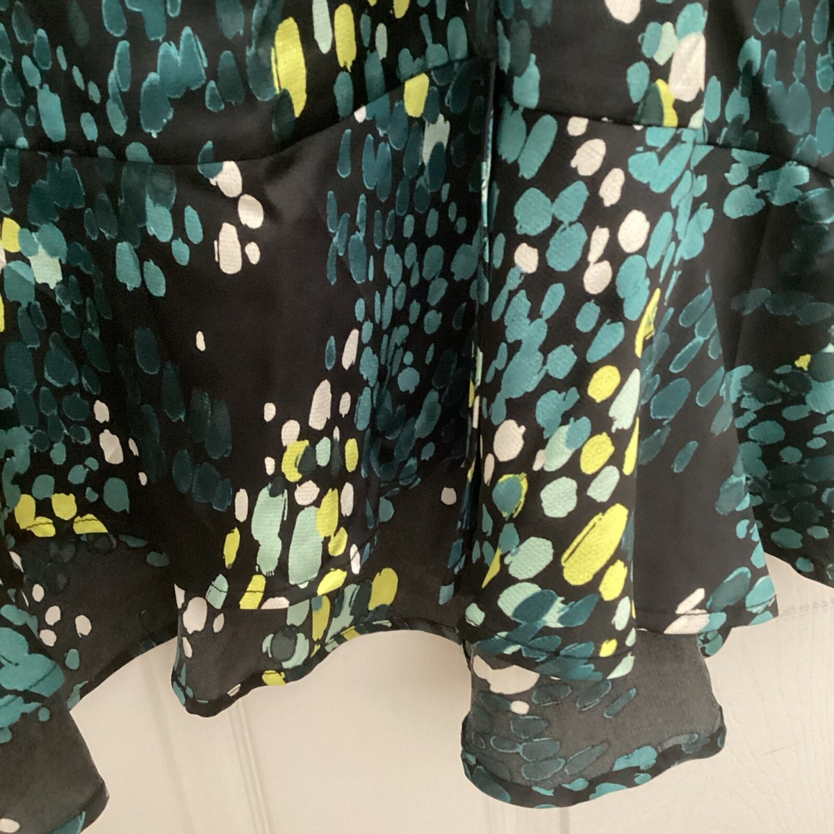 Torrid Midi Bubble Charm Flutter Sleeve Wrap Dress Womens 2X Dot Floral NWT View 3
