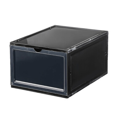 4/8x Foldable Shoe Box Storage Magnetic Stackable Plastic Sneaker Case Organizer