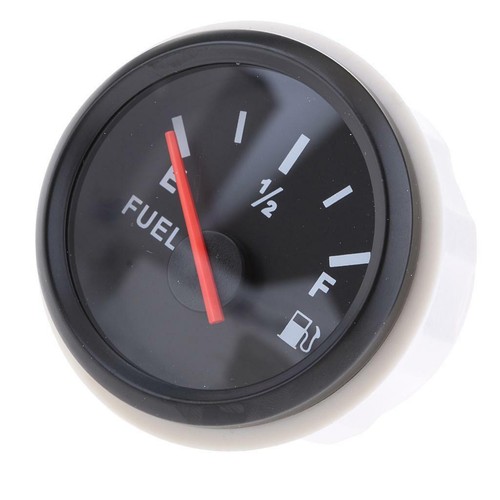 Universal Round Fuel Level Guage 52mm Boat Marine Auto Instrument Parts Black - Picture 3 of 9