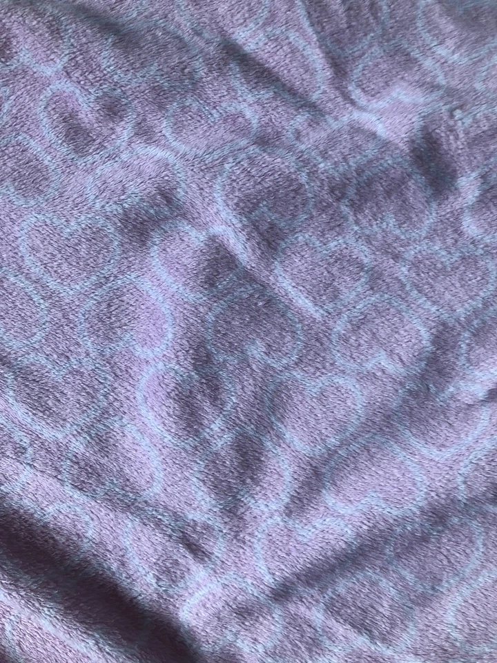 Manta bebé Just One You Carter's Monkey Applique corazones rosas Sherpa polar Foto 2 de 3