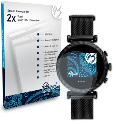 Bruni 2x Protective Film for Fossil Sloan HR 4. Generation Screen Protector  | eBay