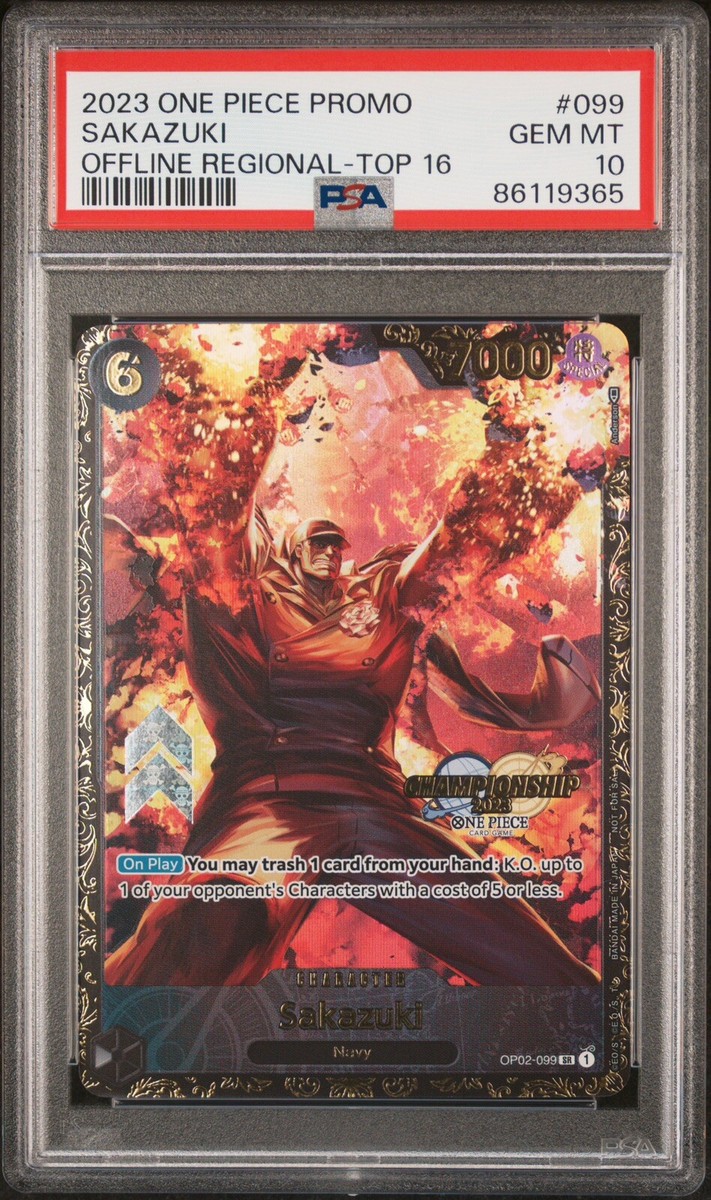 Sakazuki Psa 10 2023 Regional Championship Top 16 Prize One Sakazuki Psa 10 2023 Regional Championship Top 16 Prize One