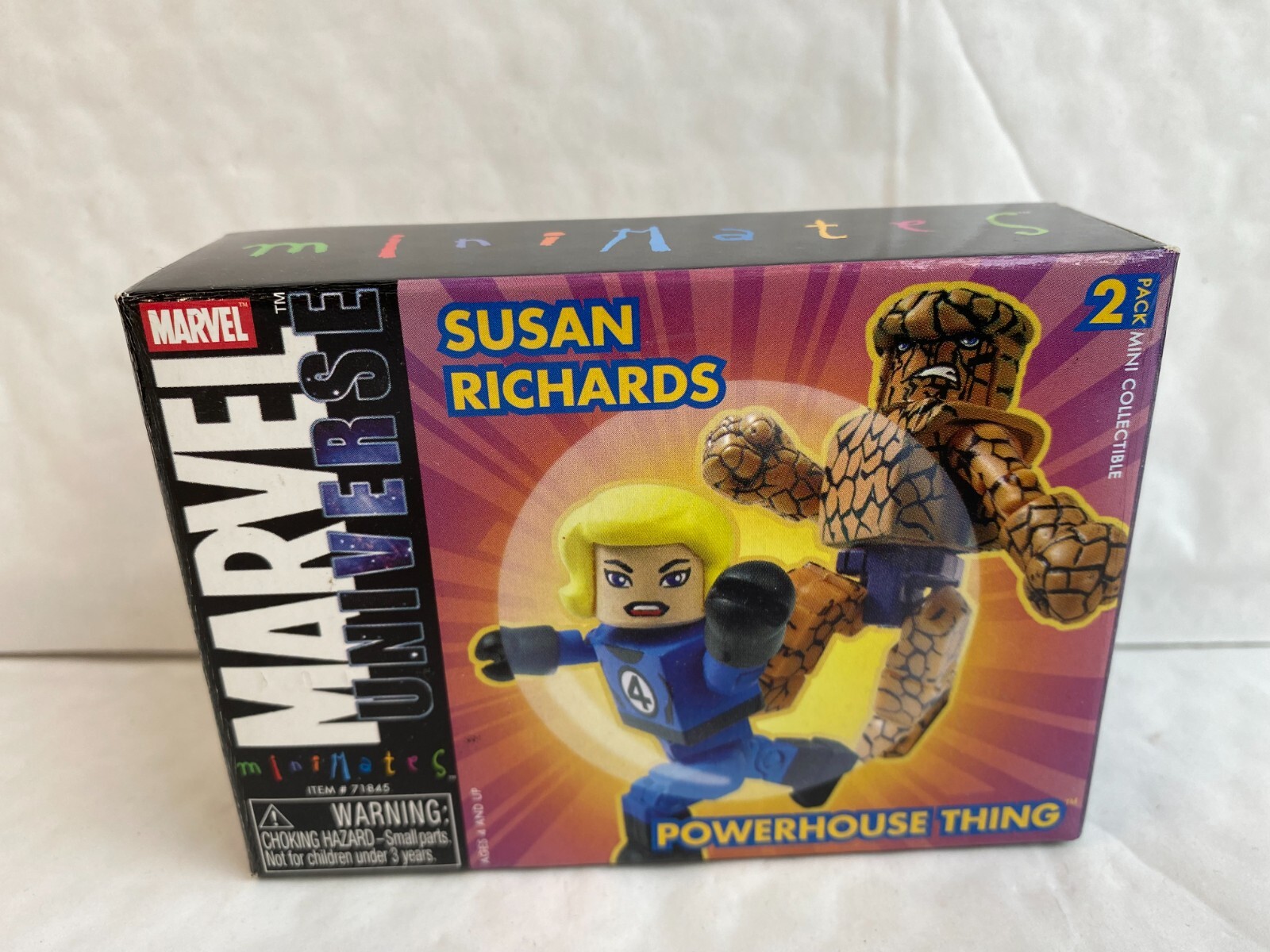 BNIB MARVEL MINIMATES SERIES SUSAN RICHARDS & POWERHOUSE THING TOY MINI FIGURES