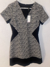 Banana Republic Black Dress NWT Short Sleeve Women's 6P Colorblock