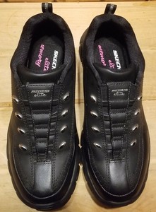 skechers elite memory foam black