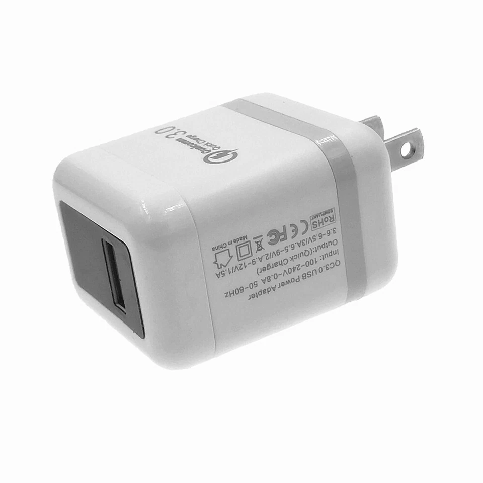 18W Fast Quick Charge QC 3.0 USB Wall Charger Adapter US Plug For iPhone/Samsung - Image 4 of 4