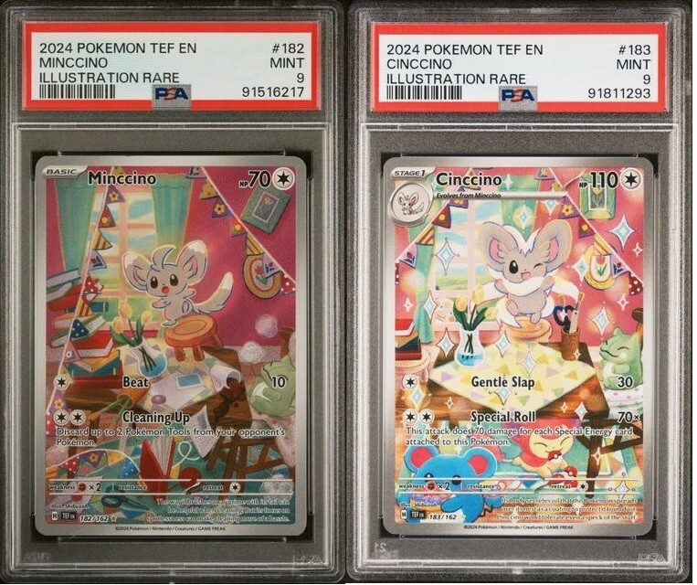2024 MINCCINO #182 CINCCINO #183 POKEMON TEMPORAL FORCES