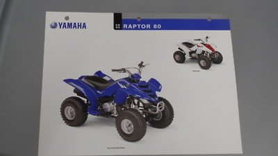 Yamaha 2005 Raptor 80 Dealers Sales Specifications Chart Data