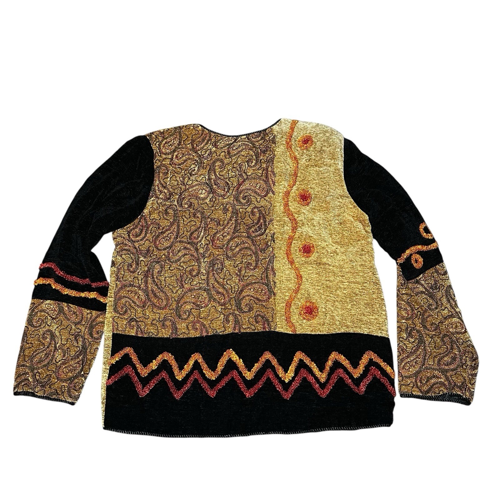 Indigo Moon S Jacket Patchwork Artisan Boho Mixed… - image 7