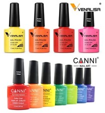 CANNI Nail Gel Venalisa Nail Gel Polish LED UV Soak-Off Colours Top Base Matt UK