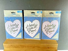 3X NOS EARLY 80's Carlton Cards Party Inviatations HOPE YOU'LL COME 8 ea