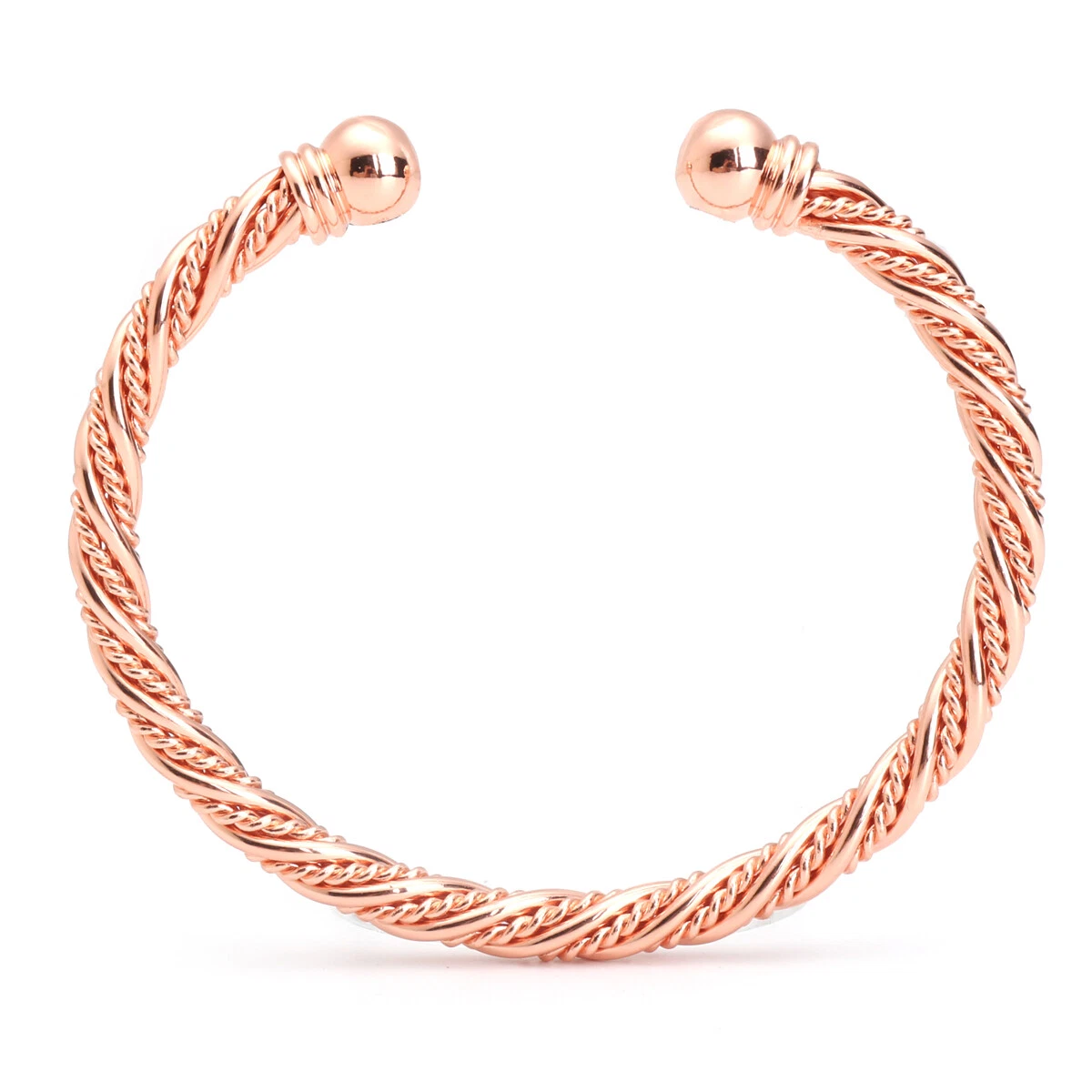Pure Solid Copper Strong Magnetic Therapy Bracelet For Arthritis Pain Relief AU