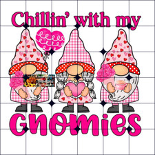 Sublimation Print Gnome Valentines Day Ready to Press Heat Transfer