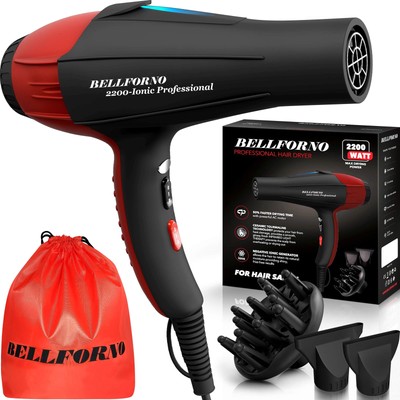 Professional Ionic Salon Hair Dryer, 2200 Watt Powerful AC Motor Ceramic Tour...