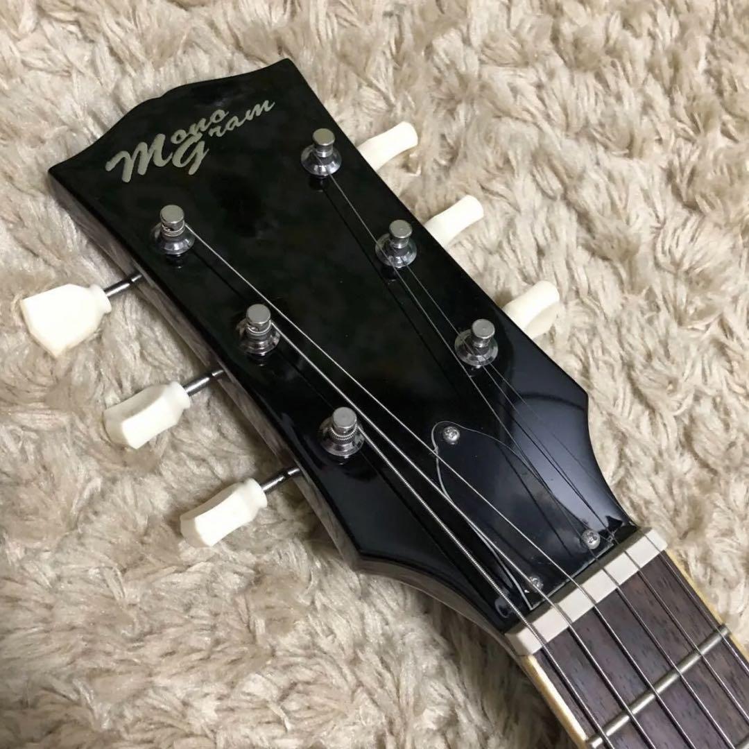 MONOGRAM レスポール ミニギター MGL-MINI 限定花柄ピックガード