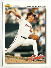 JEFF ROBINSON Baltimore Orioles, Tigers 1992 Upper Deck Baseball Card #320