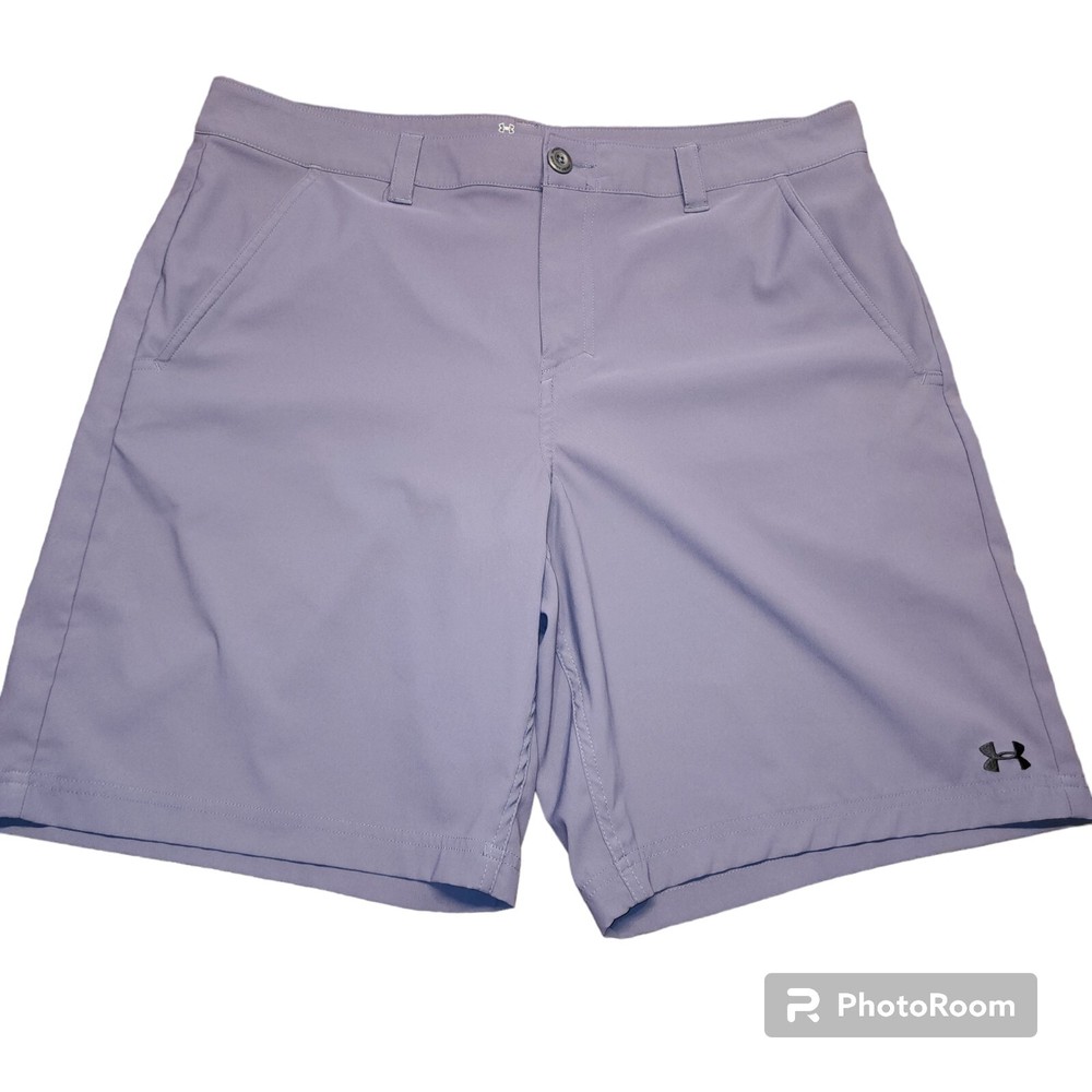 Under Armour Shorts Loose Heatgear Men's size 38 Gray Outdoor Workout