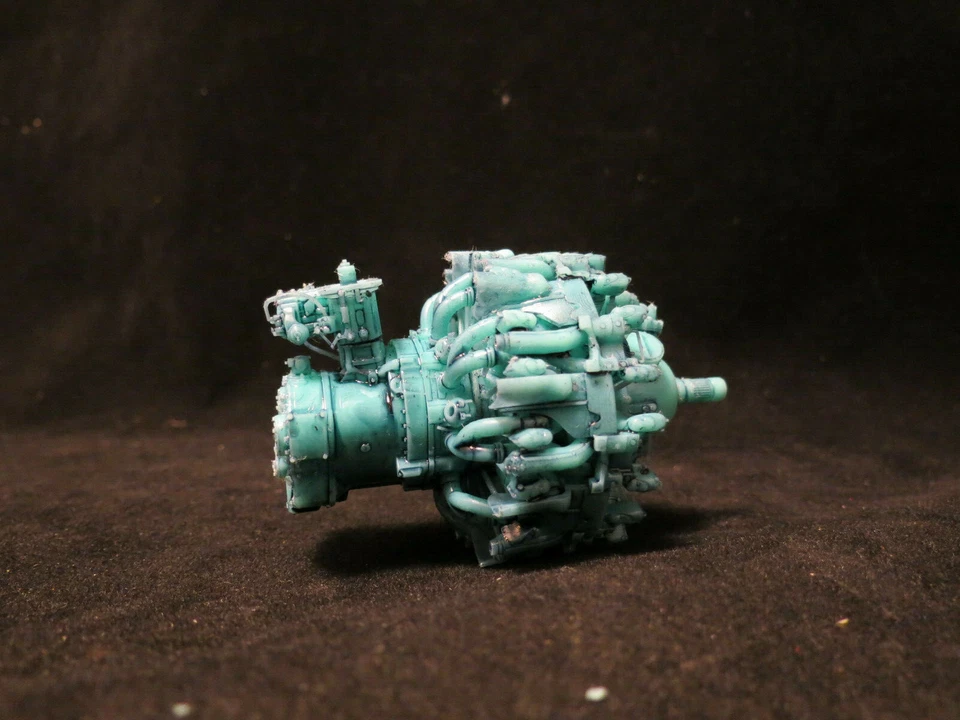 Kit de motor radial R-2800 de resina impresa en 3D detallada de alta resolución 1/32 Foto 3 de 4