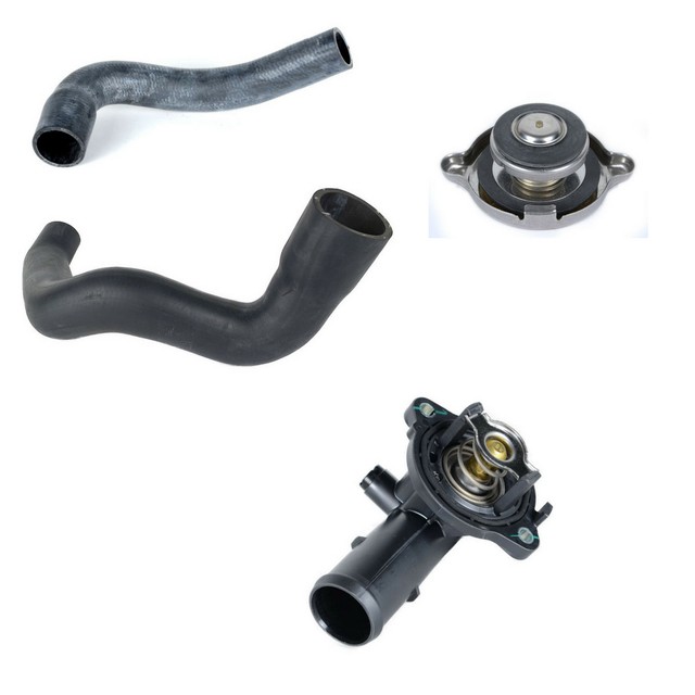 Radiator Cooling Hose Thermostat Housing Kit Fits Jeep Wrangler JK 2012