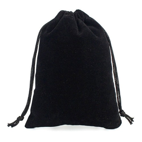 50x Borsa per gioielli Imballaggio nero Borsa di velluto sacchetti Borsa regalo - Foto 4 di 12
