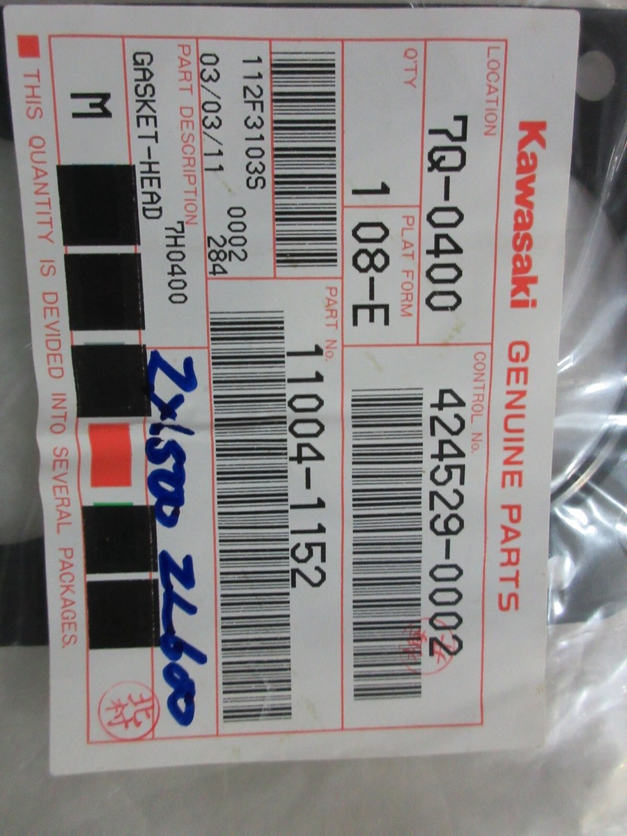 KAWASAKI ZL600A Cylinder Head Gasket ZX600A ZX500A 11004-1152 | eBay