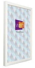 Vivarti Thin Box White Ready Made Picture Frame Photo Poster Certificate
