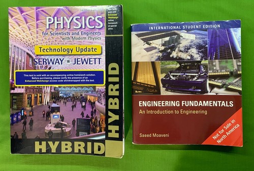 PHYSICS for Scientists Serway Jewett 9th + Engineering Fundamentals Moaveni - Picture 1 of 6