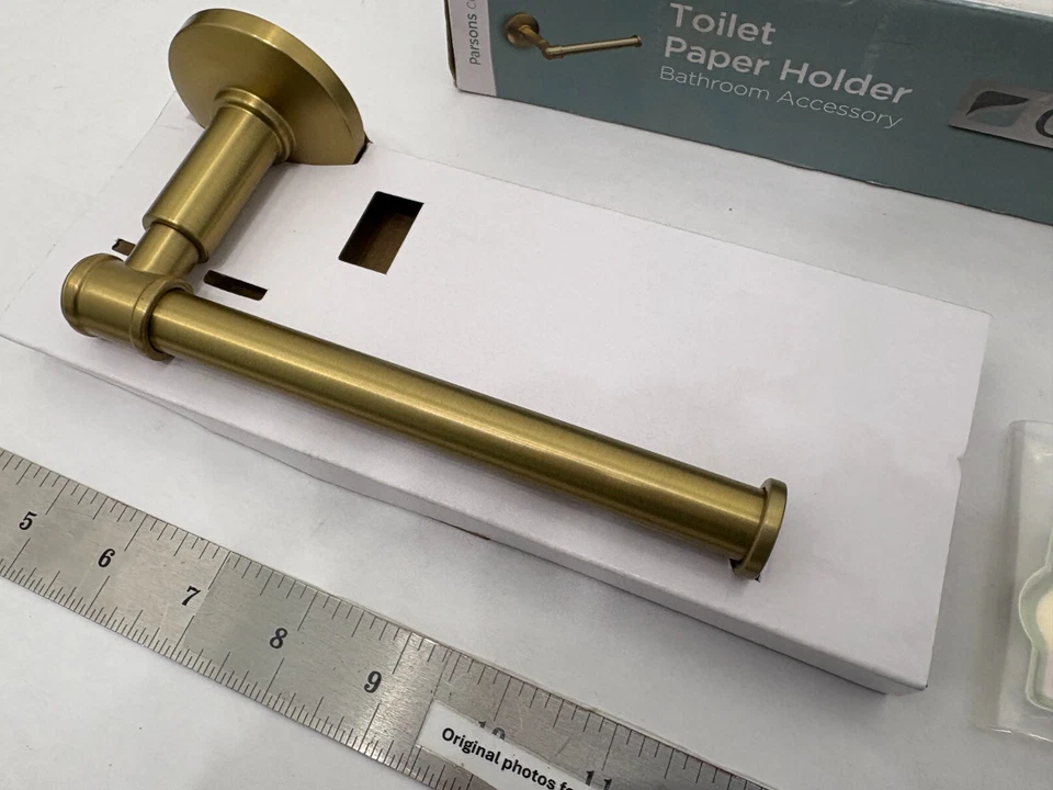 NUEVO Soporte de papel Glacier Bay Parsons - ORO CEPILLADO - 1006 831 105 (cosmético) Foto 2 de 4