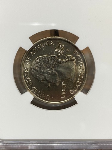 2007-P 25c Washington Quarter BROADSTRUCK Mint Error MS64 NGC - Picture 8 of 10
