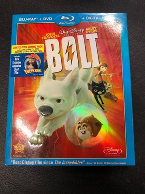 Disney Bolt Limited Time Combo Pack Bluray And Dvd Only Without Digital Copy Ebay