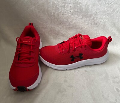 Under Armour Shoes Charged Assert Men s Sz 9 Red Running Sneakers *Rip Box